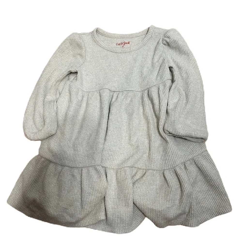 4T Girls Dress Bundle Gap Cat & Jack Red Tan Cream Long Sleeve Knit Sweater Kids